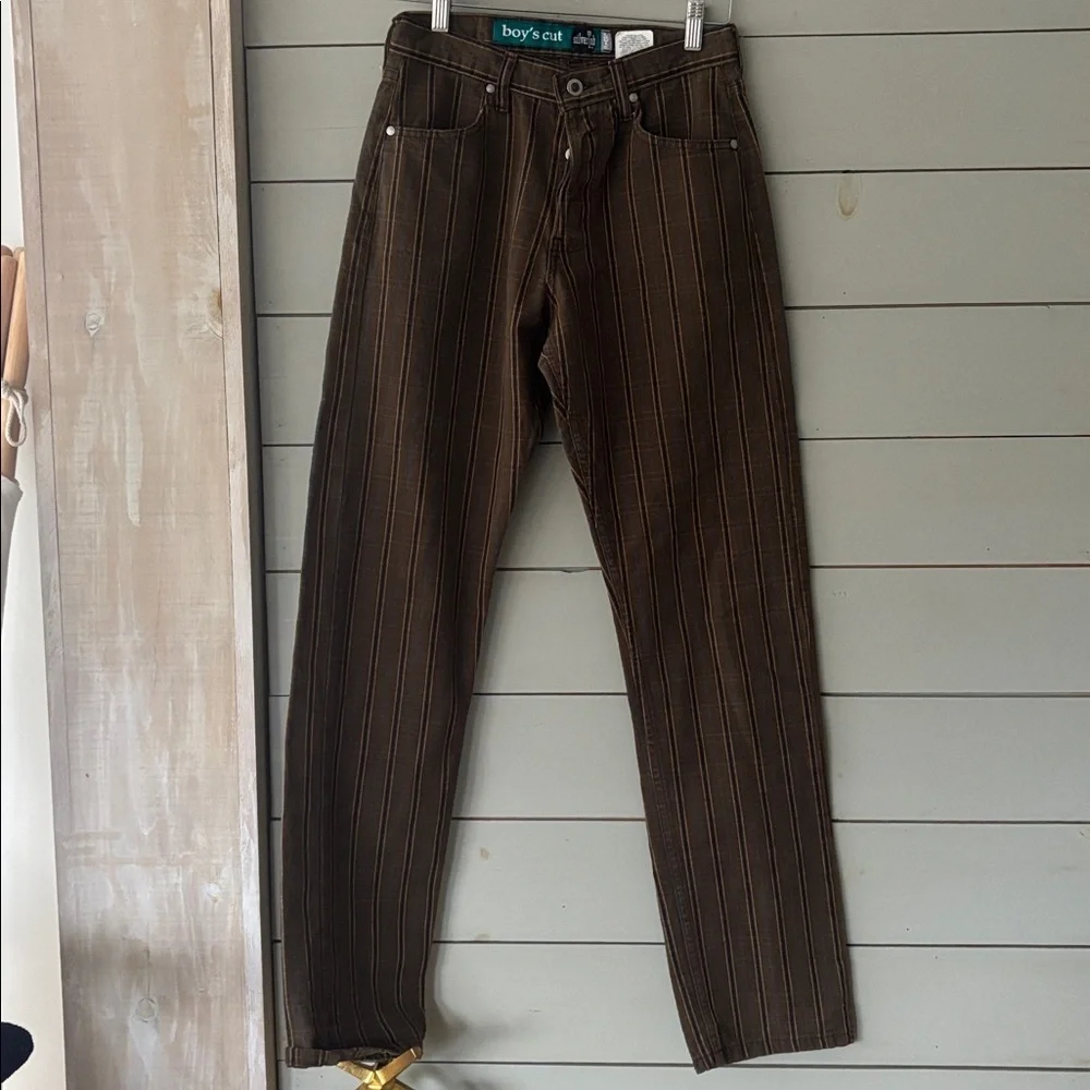 Vintage Levi’s SilverTab “Boy’s Cut” Plaid Jeans - Picture 4 of 9